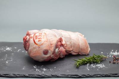 Rolled lamb leg roasting joint