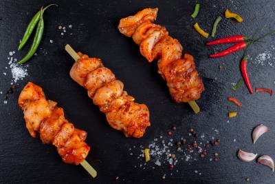 Sweet Chilli Chicken Kebabs